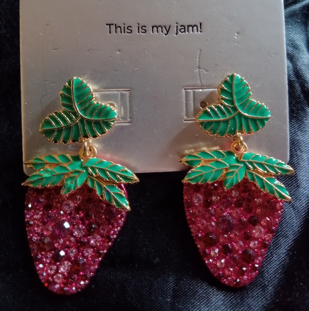 3/$30 SUGARFIX Strawberry earrings